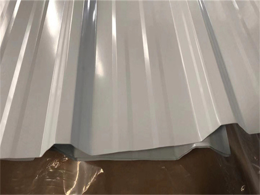 1050mm Farbüberzogenes Überdachungsblatt runzelte Stahlblech-Standard ASTM