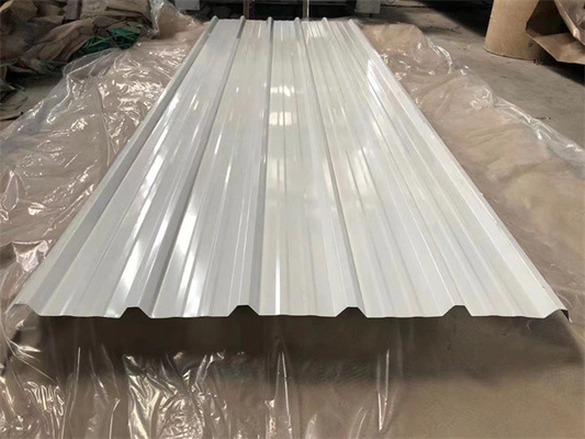 1050mm Farbüberzogenes Überdachungsblatt runzelte Stahlblech-Standard ASTM