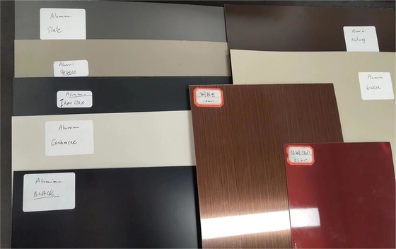 RAL-FARBE STRICH ALUMINIUMspulen-BLATT, AA1060, AA1100, AA3003 VOR